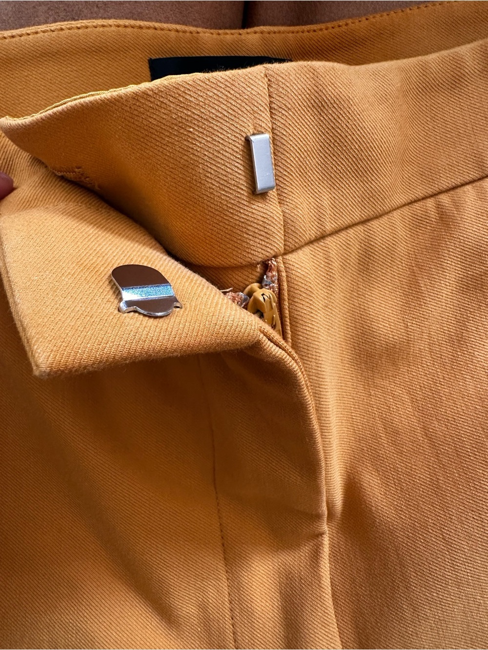 Ann Taylor Bright Orange Cropped Wide-Leg Pants - Picture 3 of 7